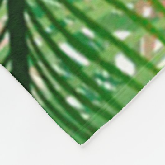 pauw-veren patroon fleece deken (Hoek)