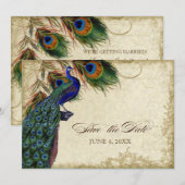 Pauw & Veren Save the Date Theekleurig (Voorkant / Achterkant)