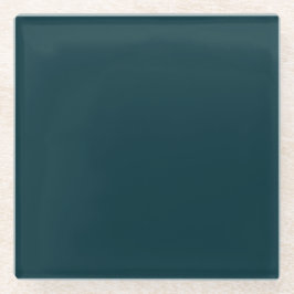 Pauw vierkant glas Onderzetter