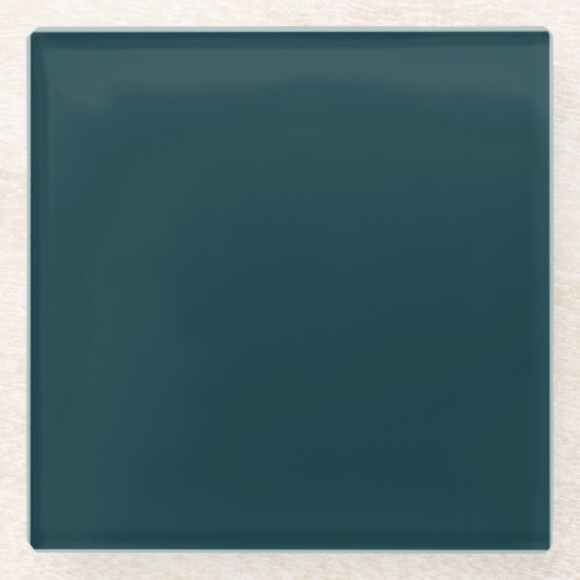 Pauw vierkant glas Onderzetter Glazen Onderzetter (Voorkant)