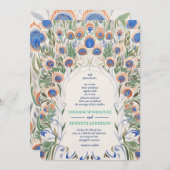 Pauw Vintage lijst | Monogram Trouwdag Kaart (Voorkant / Achterkant)