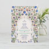 Pauw Vintage lijst | Monogram Trouwdag Kaart (Staand voorkant)