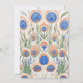 Pauw Vintage lijst | Monogram Trouwdag Kaart (Achterkant)