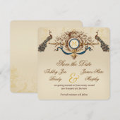 Pauw Vintage Save the Date Kaarten (Voorkant / Achterkant)