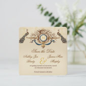 Pauw Vintage Save the Date Kaarten (Staand voorkant)