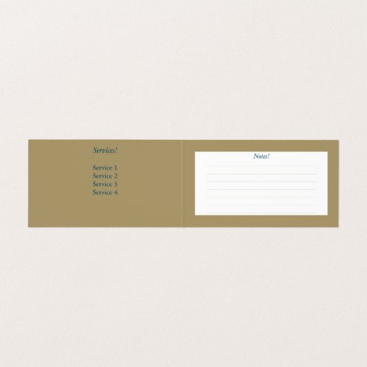 pauw - Visitekaartje (Binnenkant ongevouwen)