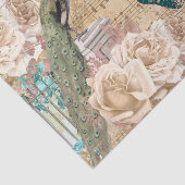  pauw vlinder kant ephemera roos chic tissuepapier (Detail)