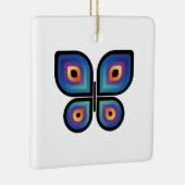 pauw-vlinder keramisch ornament (Rechts)
