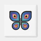 pauw-vlinder magneet (Voorkant)