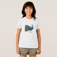 Pauw vogel Bella+Canvas Jeugd Tri-blend T-Shirt