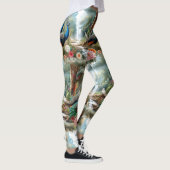 Pauw vogels in het bos leggings (Rechts)