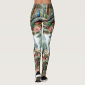 Pauw vogels in het bos leggings (Achterkant)