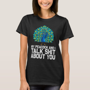 Pauw Voor Mannen Vrouwen Pauw Vogelveer T-shirt