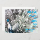 Pauw - VREDE, LIEFDE, VREUGDE Plat Kerstkaart (Voorkant / Achterkant)