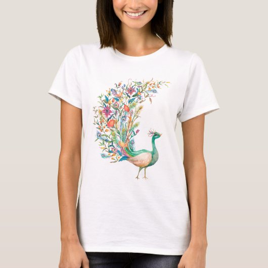 Pauw vrouwen T-shirt (Voorkant)