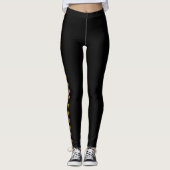 Pauw zijband leggings (Voorkant)