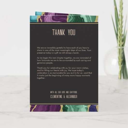 Pauwagittern Waterverf Agaat Huwelijk Programma (Achterkant)