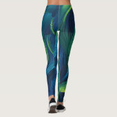 pauwbladen leggings (Achterkant)