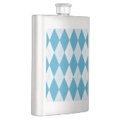 Pauwblauw Argyle Kleine Diamantvorm Heupfles (Rechts)