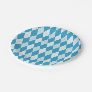 Pauwblauw Argyle Kleine Diamantvorm Papieren Bordje