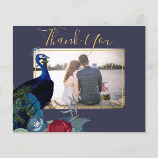 Pauwblauw Bourgondië Winter Herfst Bruiloft Flyer (Voorkant)