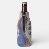 Pauwblauw Flesjeskoeler (Fles Achterkant)
