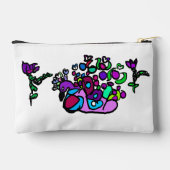 Pauwblauwe rozen etui (Achterkant)