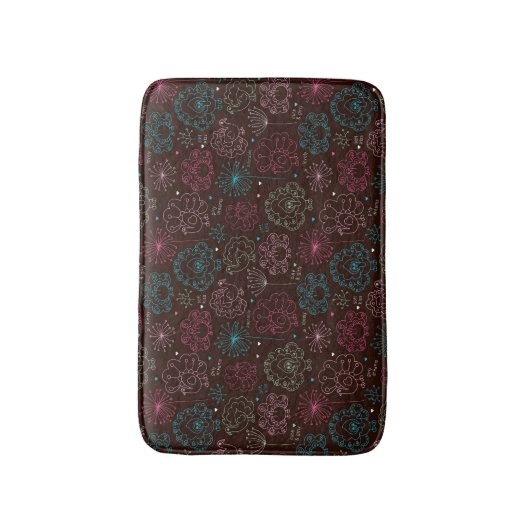 pauwbloem india wallpaper  badmat (Voorkant Verticaal)