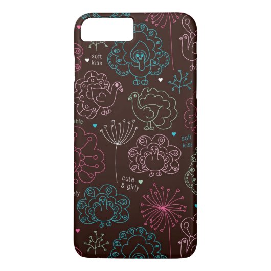 pauwbloem india wallpaper Case-Mate iPhone case (Achterkant)