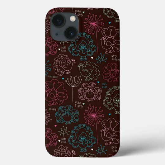 pauwbloem india wallpaper Case-Mate iPhone case (Achterkant)