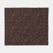 pauwbloem india wallpaper fleece deken (Voorkant (Horizontaal))