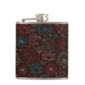 pauwbloem india wallpaper  heupfles (Voorkant)