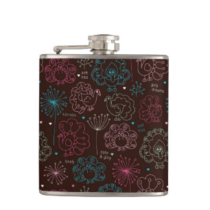 pauwbloem india wallpaper heupfles