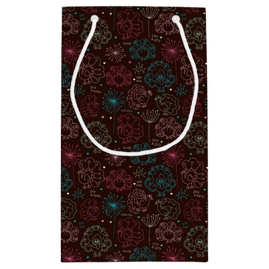 pauwbloem india wallpaper klein cadeauzakje (Achterkant)