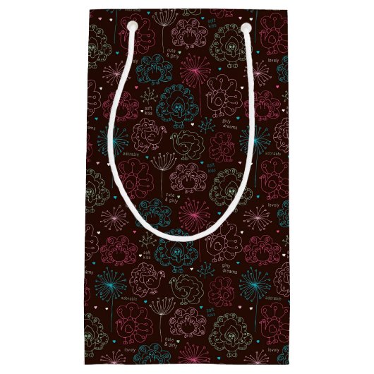 pauwbloem india wallpaper klein cadeauzakje (Voorkant)