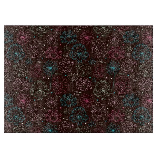 pauwbloem india wallpaper  snijplank (Voorkant)