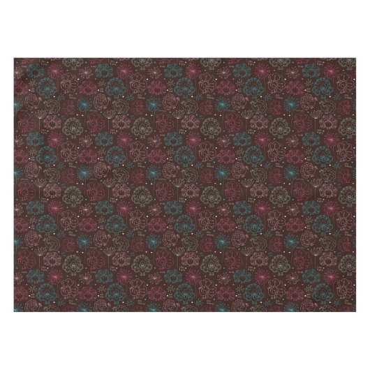 pauwbloem india wallpaper  tafelkleed (Voorkant (Horizontaal))