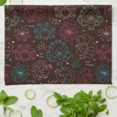 pauwbloem india wallpaper theedoek (Gevouwen)