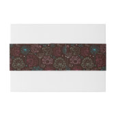 pauwbloem india wallpaper uitnodigingen wikkel (Achterkant Voorbeeld)