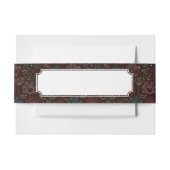 pauwbloem india wallpaper  uitnodigingen wikkel (Voorkant Voorbeeld)