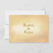 Pauwbloem Indiaase Trouw RSVP Kaart (Achterkant)