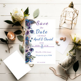 Pauwbloem Thema Sla de Datum Uitnodiging