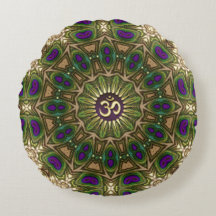 Pauwbohemien Mandala OM Yoga Rond Design #16