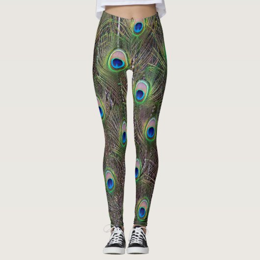 Pauwbroekspijpen Leggings (Voorkant)