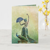 pauwdanseres kaart (Gele Bloem)