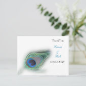 pauwen Dank u Kaarten (Staand voorkant)