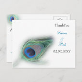 pauwen Dank u Kaarten (Voorkant / Achterkant)