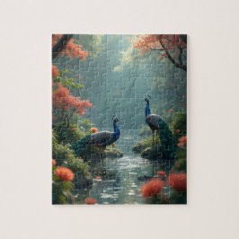 pauwen in het paradijs legpuzzel