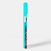 PAUWEN IN LIEFDE MONOGRAAM Turquoise Blauw Case-Mate iPhone Case (Achterkant / Rechts)