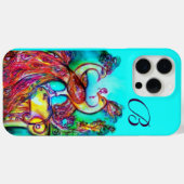 PAUWEN IN LIEFDE MONOGRAM Case-Mate iPhone CASE (Achterkant (horizontaal))